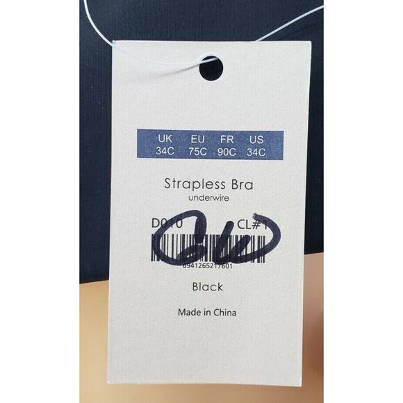 NWT Aisilin Push Up Bra 34C Underwire‎ Simplicity Box Neck Intimate Essentials - Picture 11 of 12